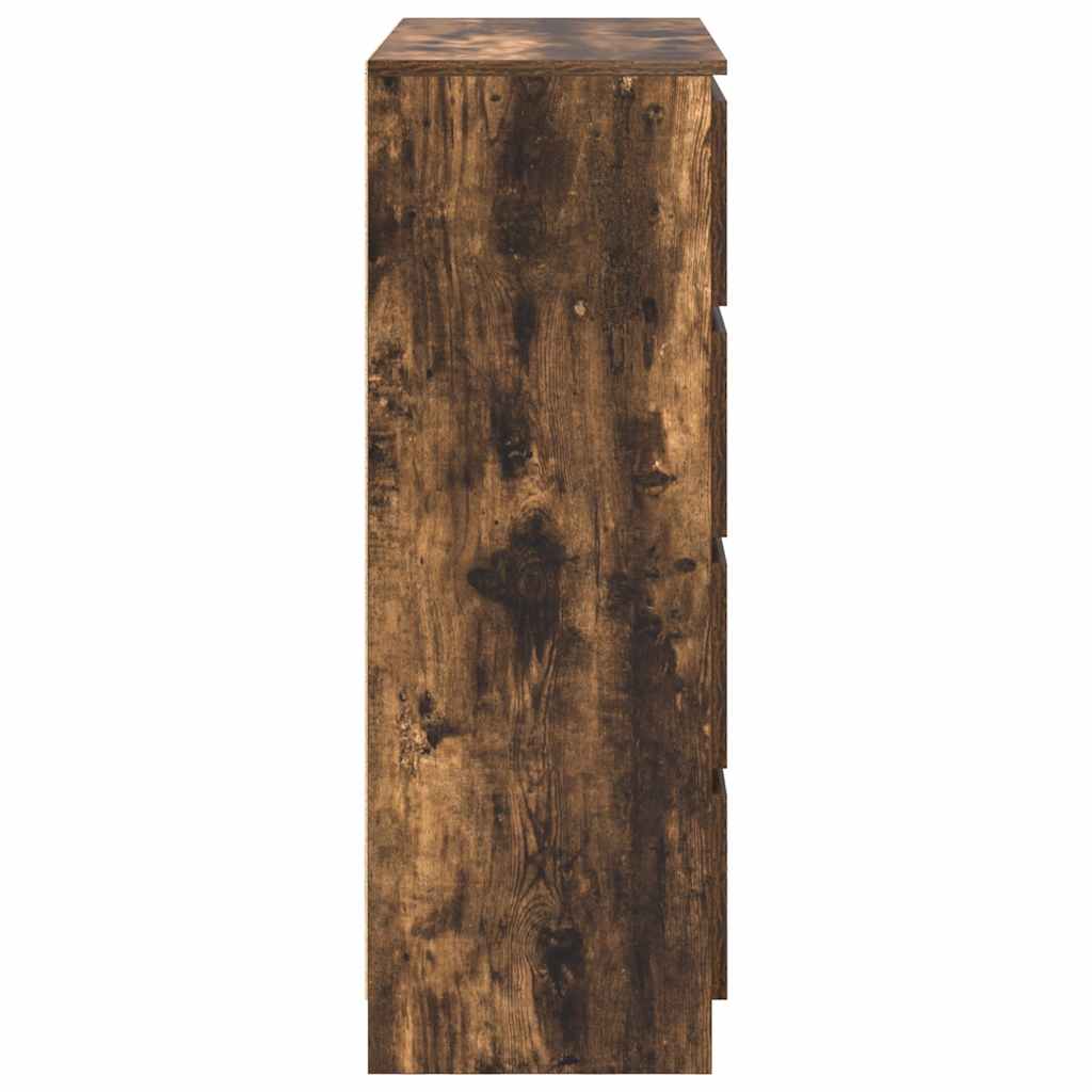 Dressoir 80x35x99 cm spaanplaat gerookt eikenkleurig