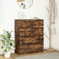 Dressoir 80x35x99 cm spaanplaat gerookt eikenkleurig