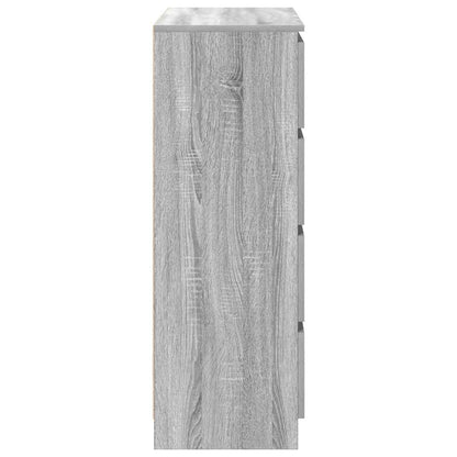 Dressoir 80x35x99 cm spaanplaat grijs sonoma