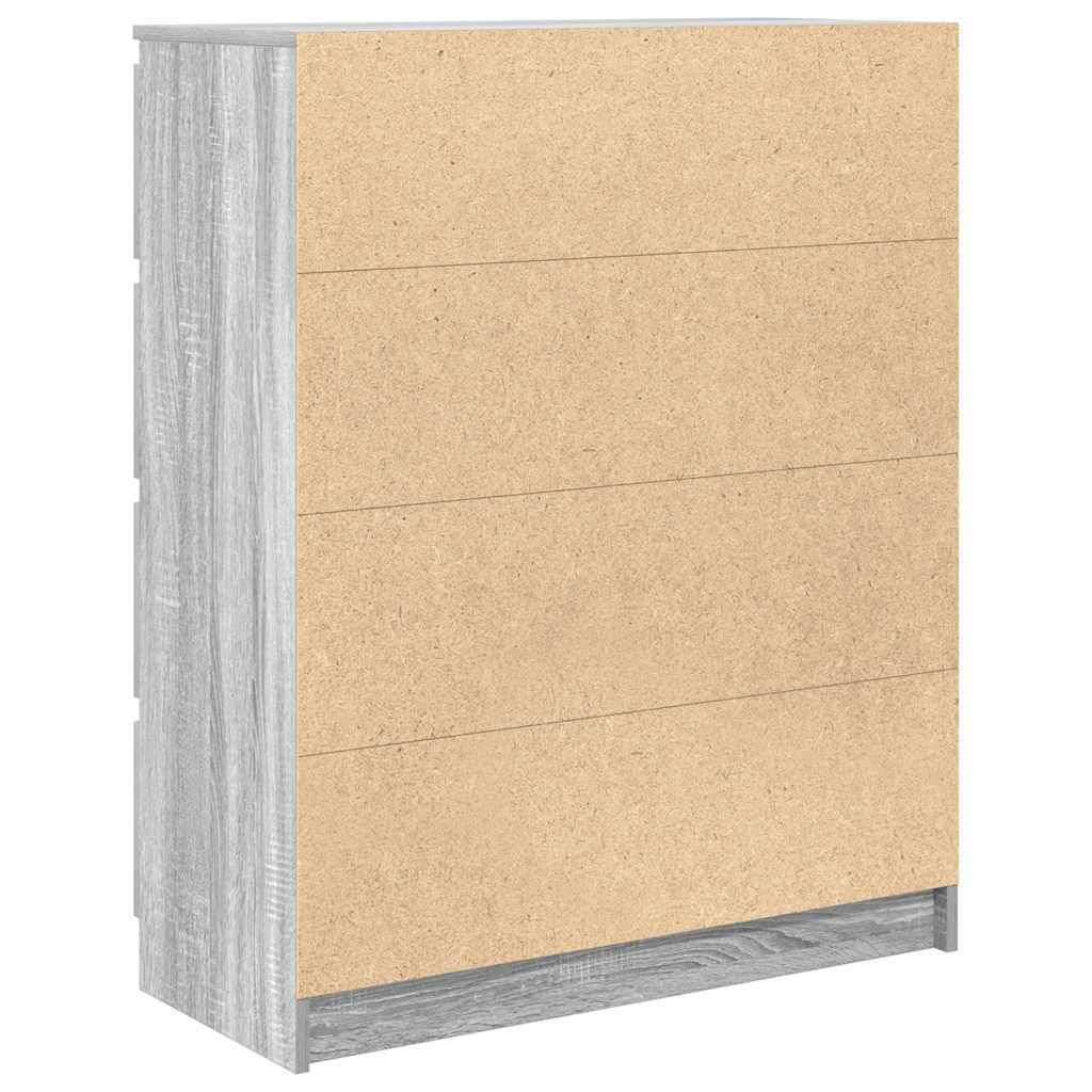 Dressoir 80x35x99 cm spaanplaat grijs sonoma