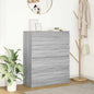 Dressoir 80x35x99 cm spaanplaat grijs sonoma