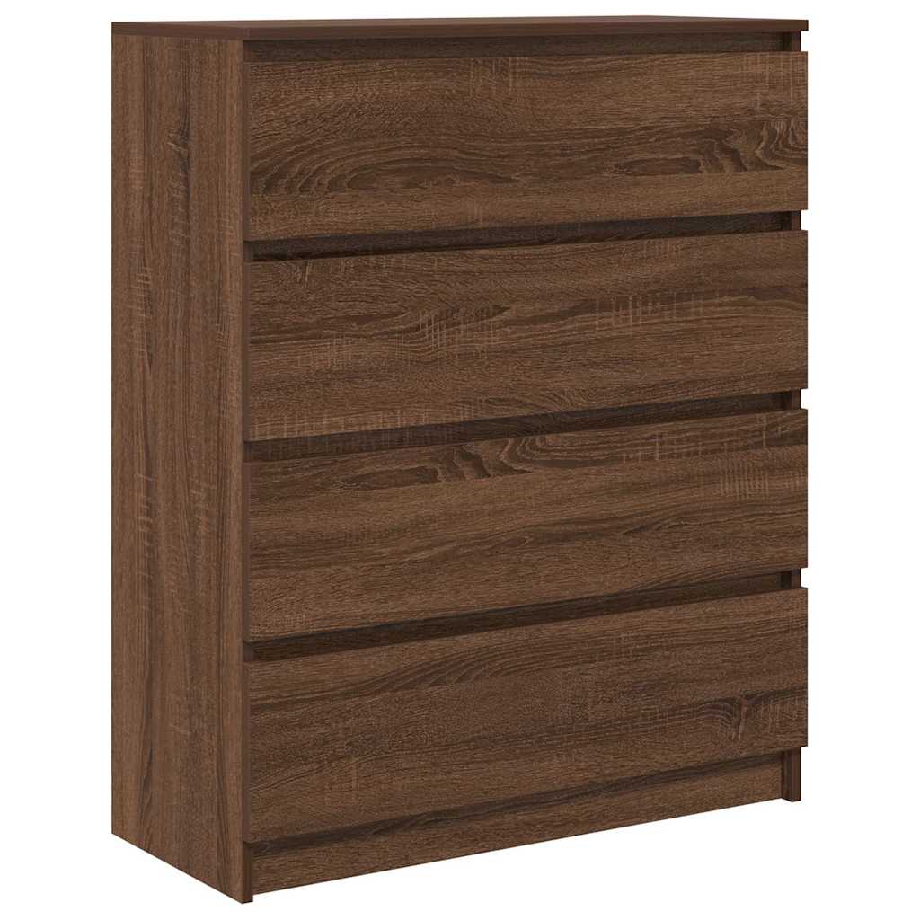 Dressoir 80x35x99 cm spaanplaat bruin eikenkleurig