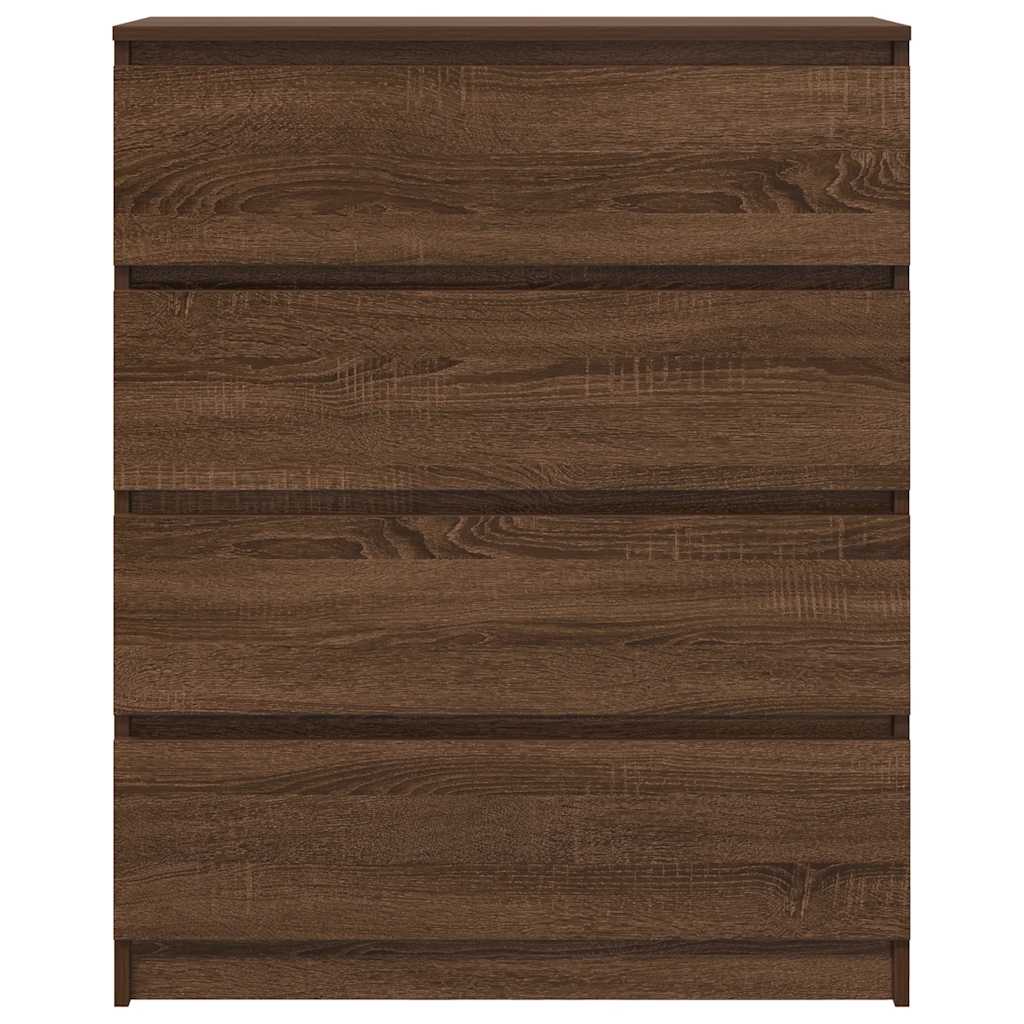 Dressoir 80x35x99 cm spaanplaat bruin eikenkleurig