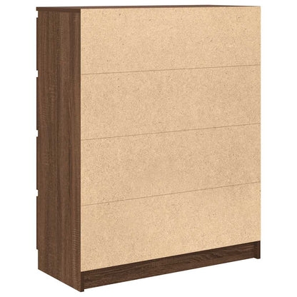 Dressoir 80x35x99 cm spaanplaat bruin eikenkleurig
