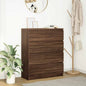 Dressoir 80x35x99 cm spaanplaat bruin eikenkleurig