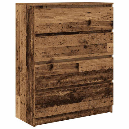 Dressoir 80x35x99 cm spaanplaat oud hout