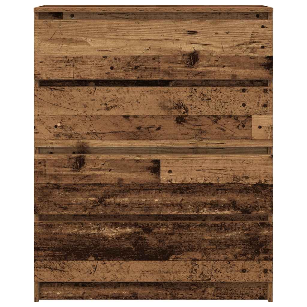 Dressoir 80x35x99 cm spaanplaat oud hout