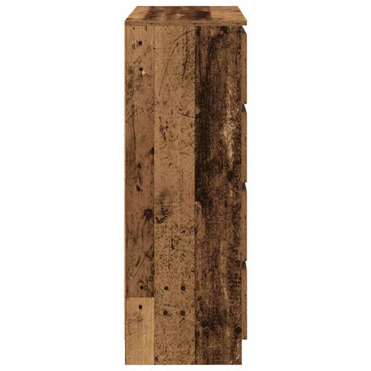 Dressoir 80x35x99 cm spaanplaat oud hout