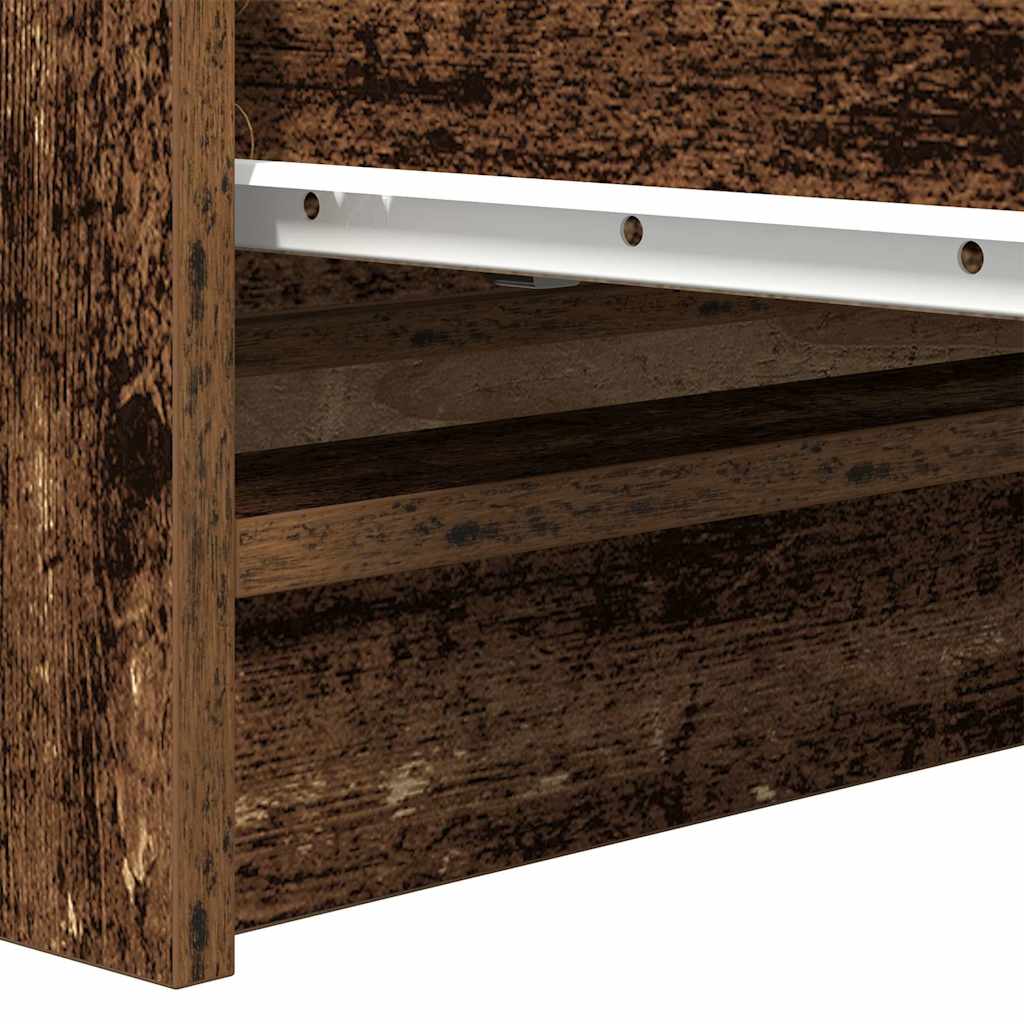 Dressoir 80x35x99 cm spaanplaat oud hout