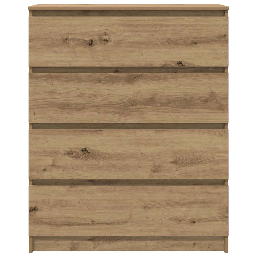 Dressoir 80x35x99 cm spaanplaat artisan eikenkleurig