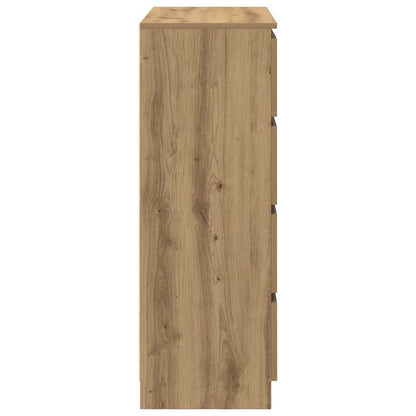 Dressoir 80x35x99 cm spaanplaat artisan eikenkleurig