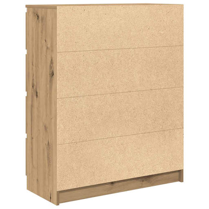 Dressoir 80x35x99 cm spaanplaat artisan eikenkleurig