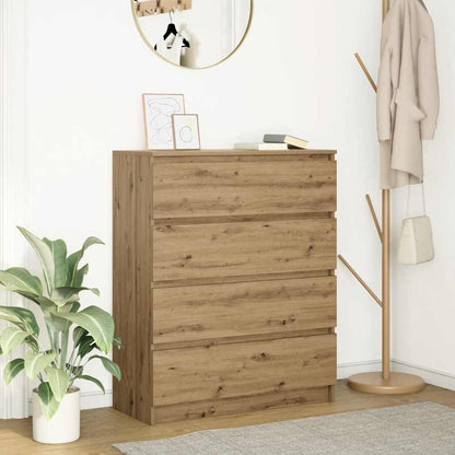 Dressoir 80x35x99 cm spaanplaat artisan eikenkleurig