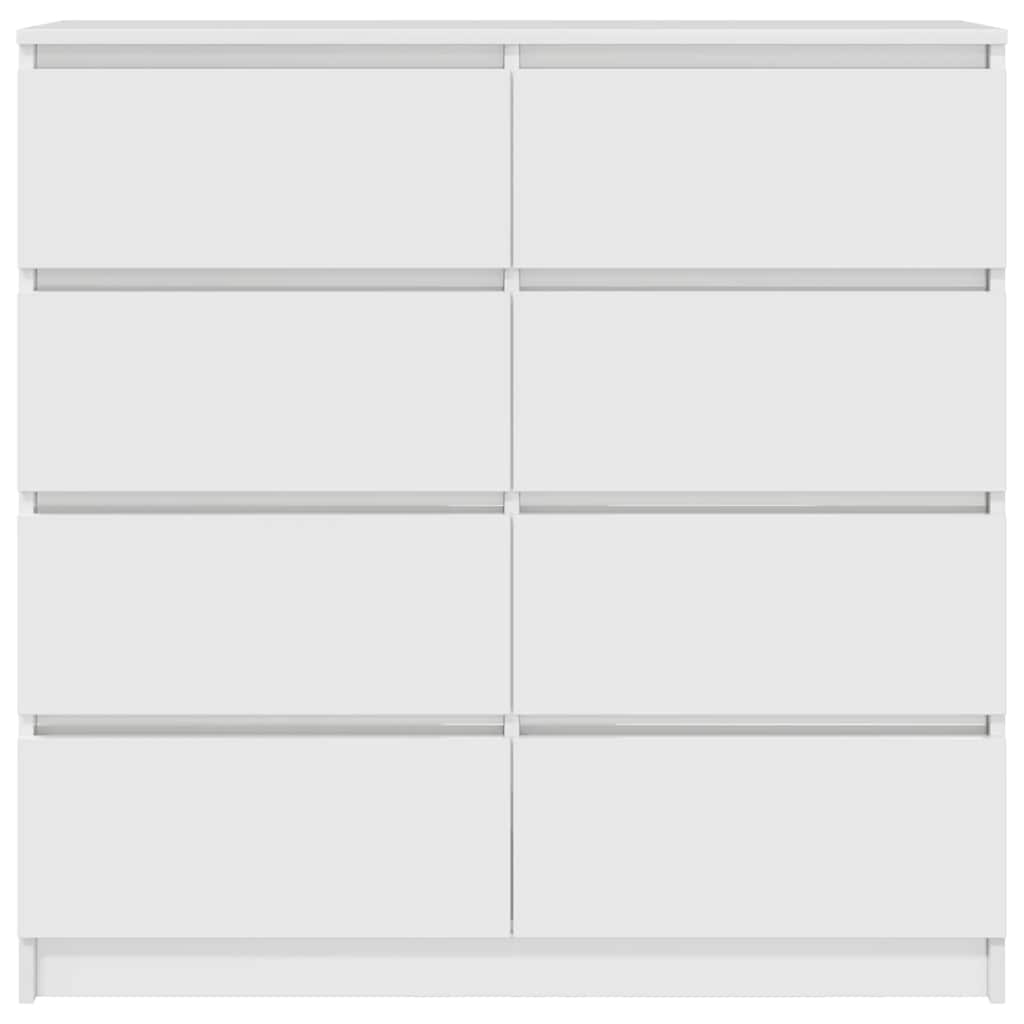 Dressoir 100x35x99 cm bewerkt hout wit