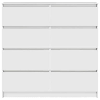 Dressoir 100x35x99 cm bewerkt hout wit