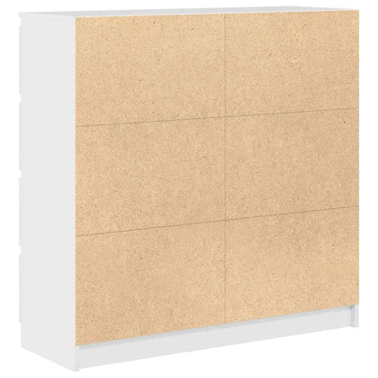 Dressoir 100x35x99 cm bewerkt hout wit