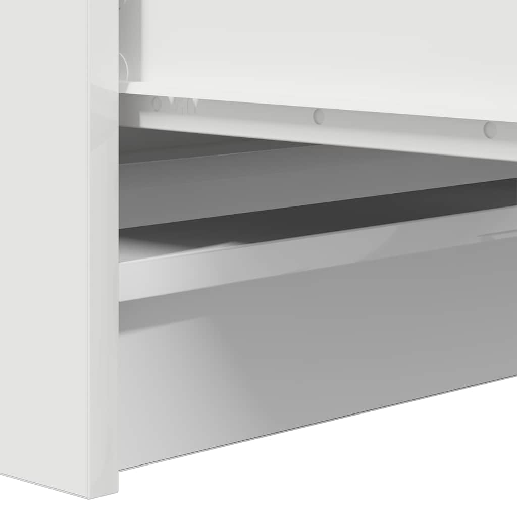 Dressoir 100x35x99 cm bewerkt hout wit