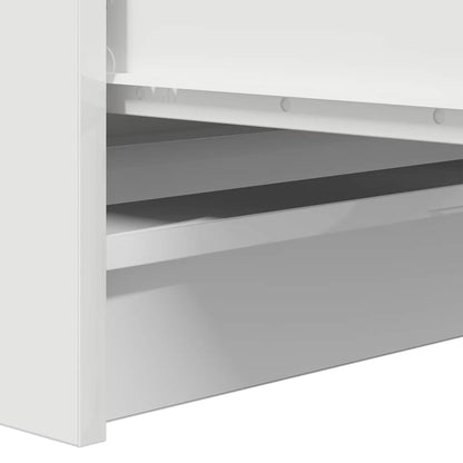 Dressoir 100x35x99 cm bewerkt hout wit