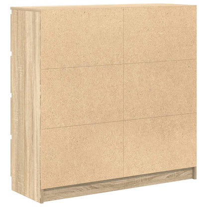 Dressoir 100x35x99 cm bewerkt hout sonoma eikenkleurig