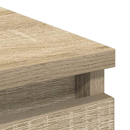 Dressoir 100x35x99 cm bewerkt hout sonoma eikenkleurig