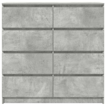 Dressoir 100x35x99 cm bewerkt hout betongrijs