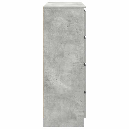 Dressoir 100x35x99 cm bewerkt hout betongrijs