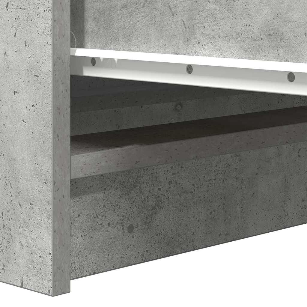 Dressoir 100x35x99 cm bewerkt hout betongrijs