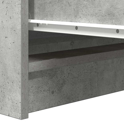 Dressoir 100x35x99 cm bewerkt hout betongrijs