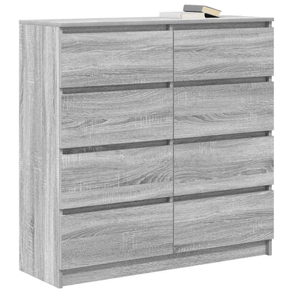 Dressoir 100x35x99 cm spaanplaat grijs sonoma