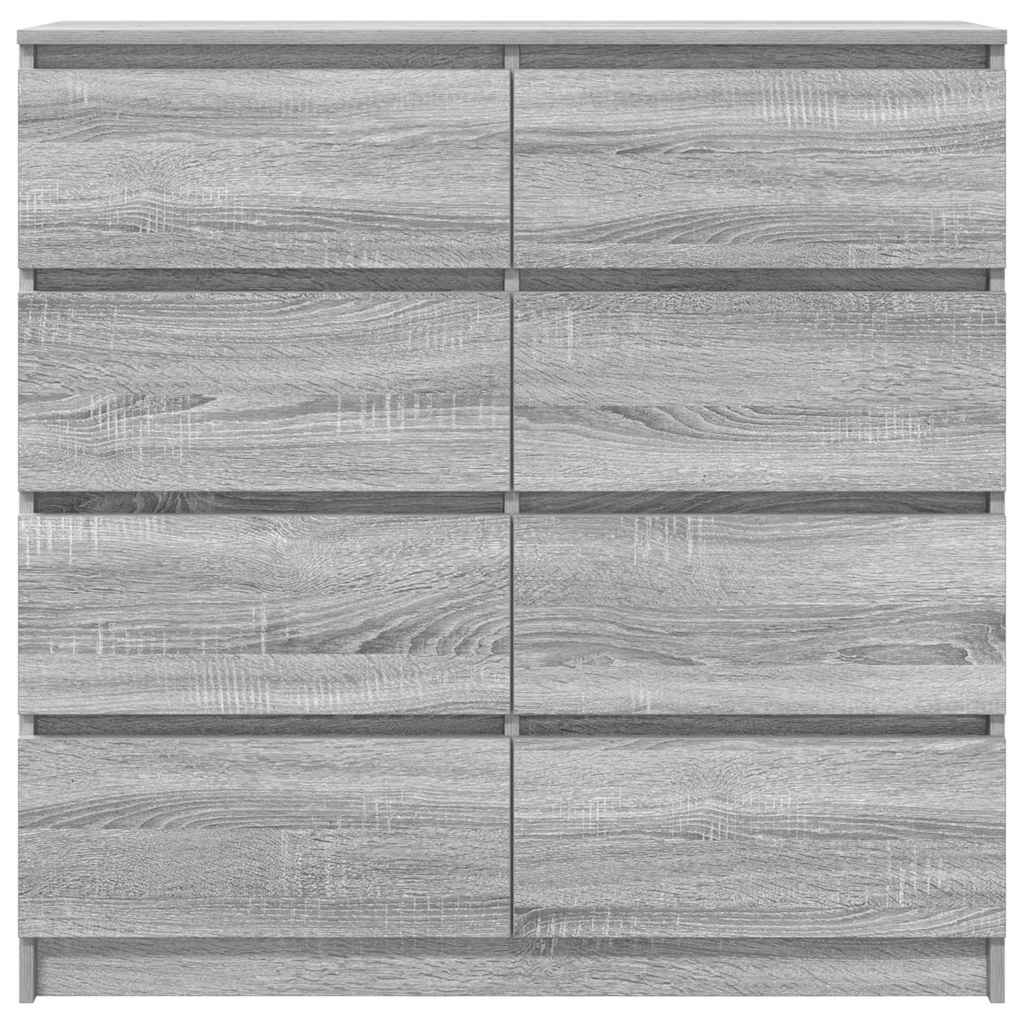 Dressoir 100x35x99 cm spaanplaat grijs sonoma