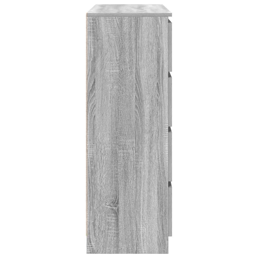 Dressoir 100x35x99 cm spaanplaat grijs sonoma