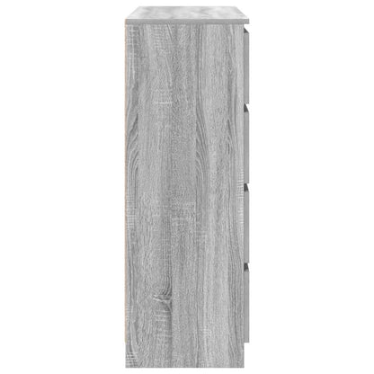 Dressoir 100x35x99 cm spaanplaat grijs sonoma