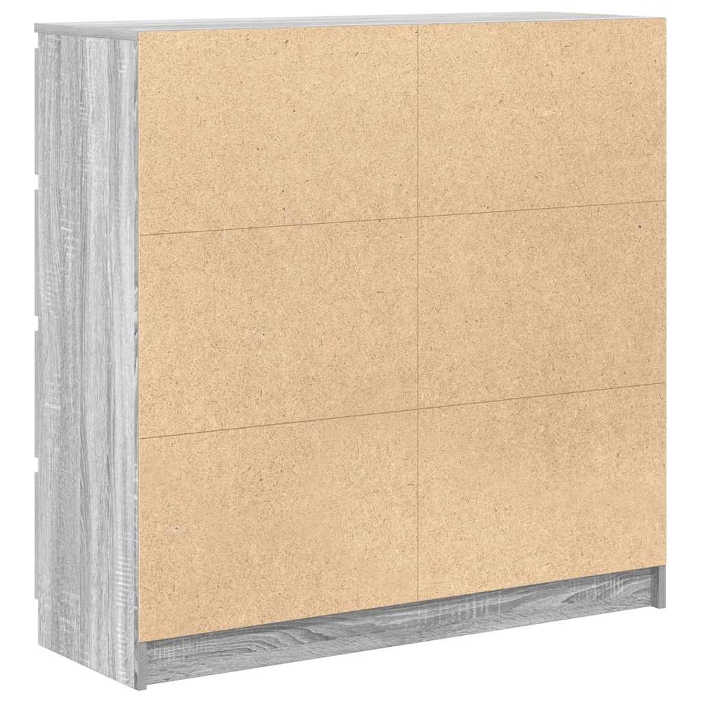 Dressoir 100x35x99 cm spaanplaat grijs sonoma