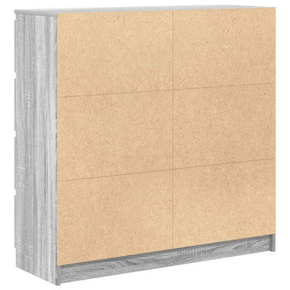 Dressoir 100x35x99 cm spaanplaat grijs sonoma