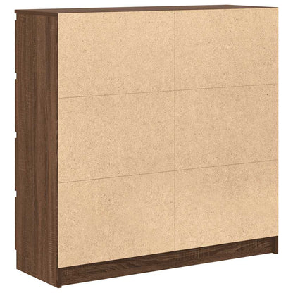 Dressoir 100x35x99 cm bewerkt hout bruin eikenkleur