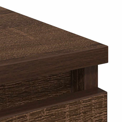 Dressoir 100x35x99 cm bewerkt hout bruin eikenkleur