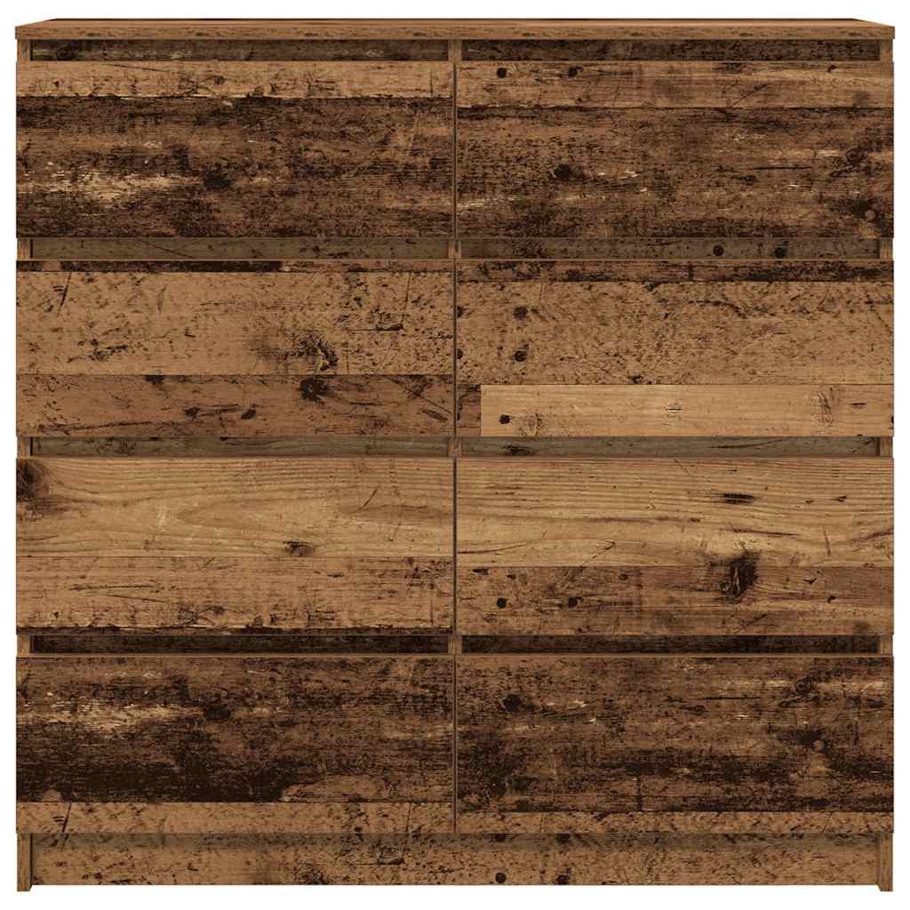 Dressoir 100x35x99 cm spaanplaat oud hout