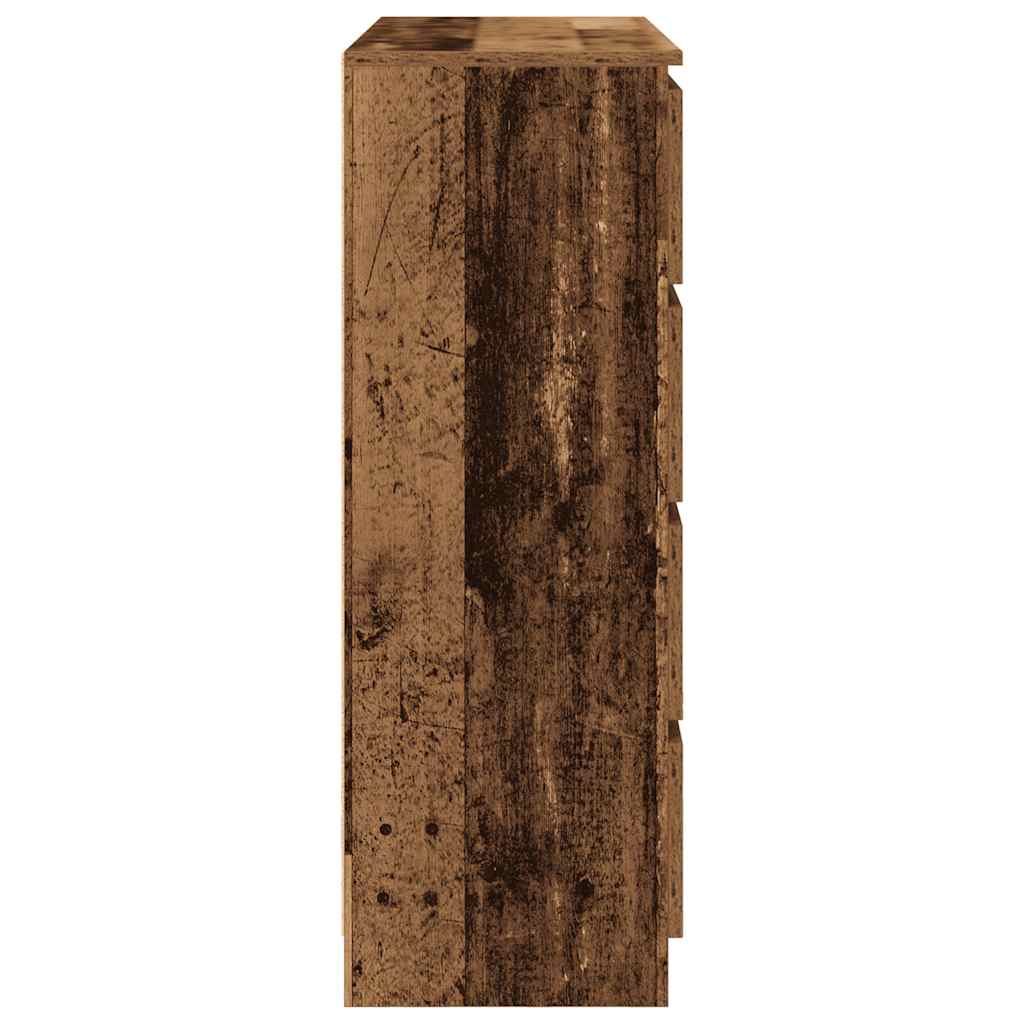 Dressoir 100x35x99 cm spaanplaat oud hout