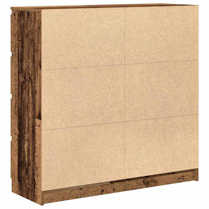 Dressoir 100x35x99 cm spaanplaat oud hout
