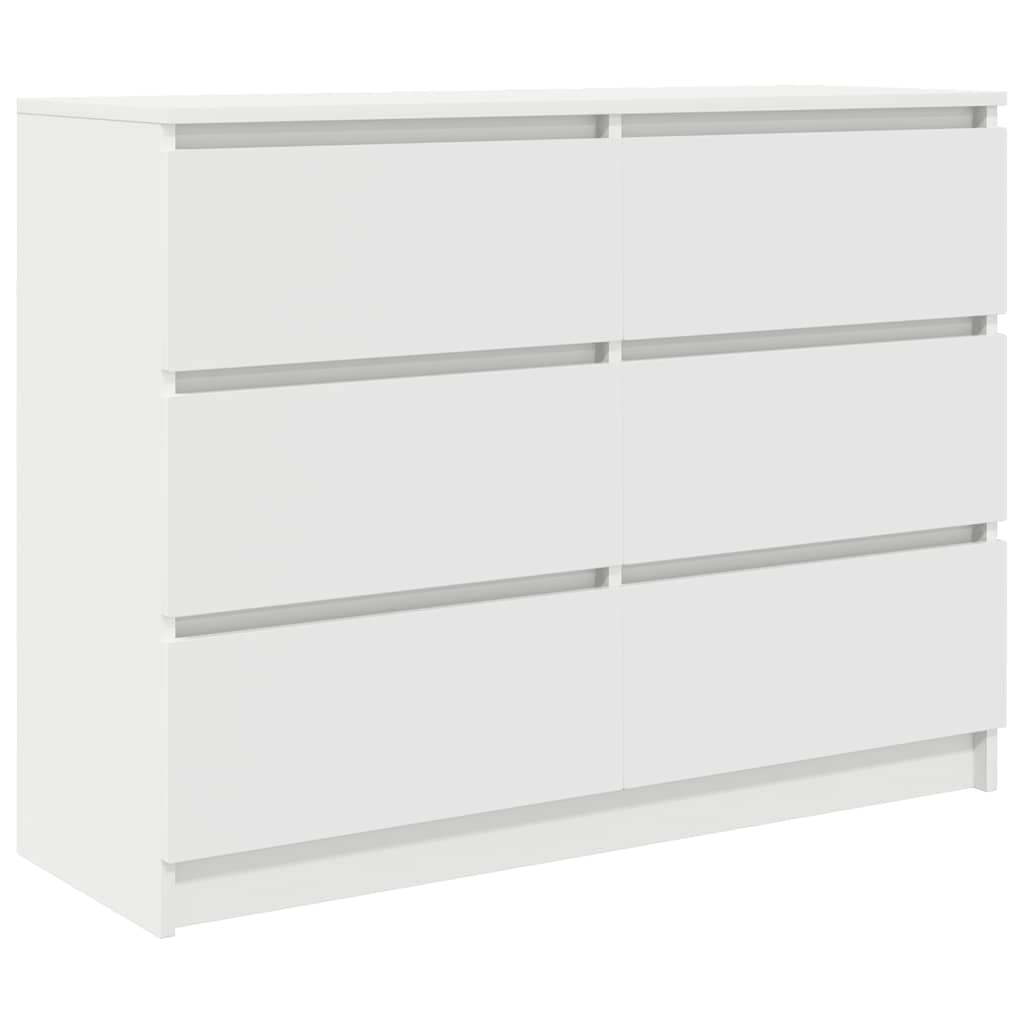 Dressoir 100x35x76 cm spaanplaat wit