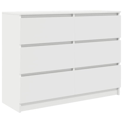 Dressoir 100x35x76 cm spaanplaat wit