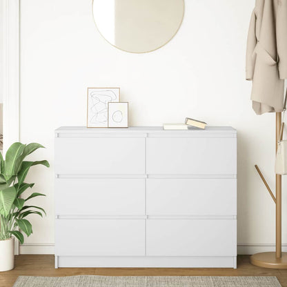 Dressoir 100x35x76 cm spaanplaat wit