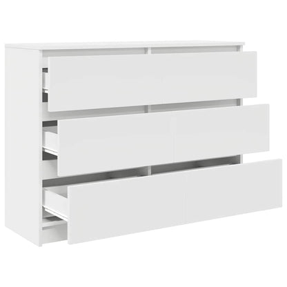 Dressoir 100x35x76 cm spaanplaat wit
