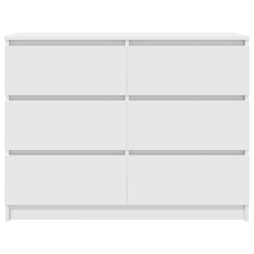 Dressoir 100x35x76 cm spaanplaat wit