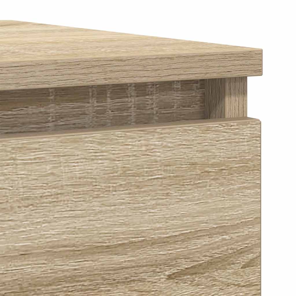 Dressoir 100x35x76 cm bewerkt hout sonoma eikenkleurig