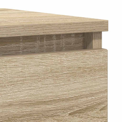 Dressoir 100x35x76 cm bewerkt hout sonoma eikenkleurig