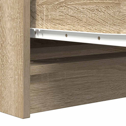 Dressoir 100x35x76 cm bewerkt hout sonoma eikenkleurig