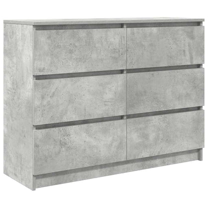 Dressoir 100x35x76 cm spaanplaat betongrijs