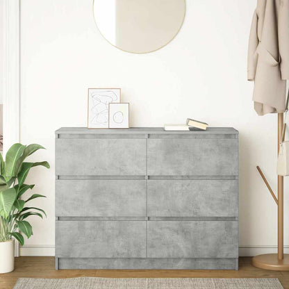 Dressoir 100x35x76 cm spaanplaat betongrijs