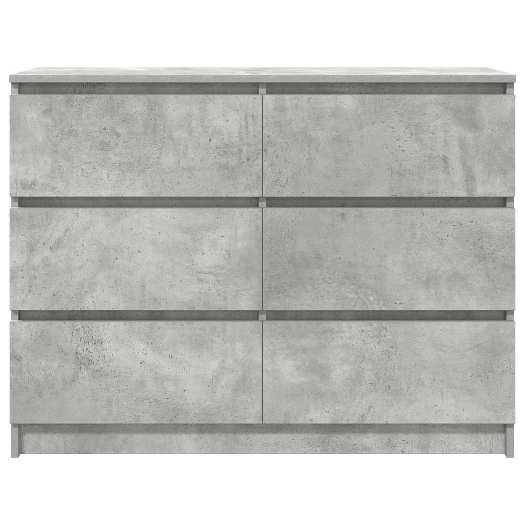 Dressoir 100x35x76 cm spaanplaat betongrijs